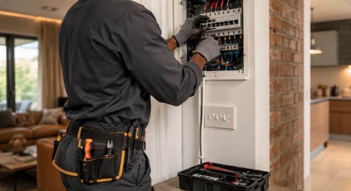 Electrical work in a home