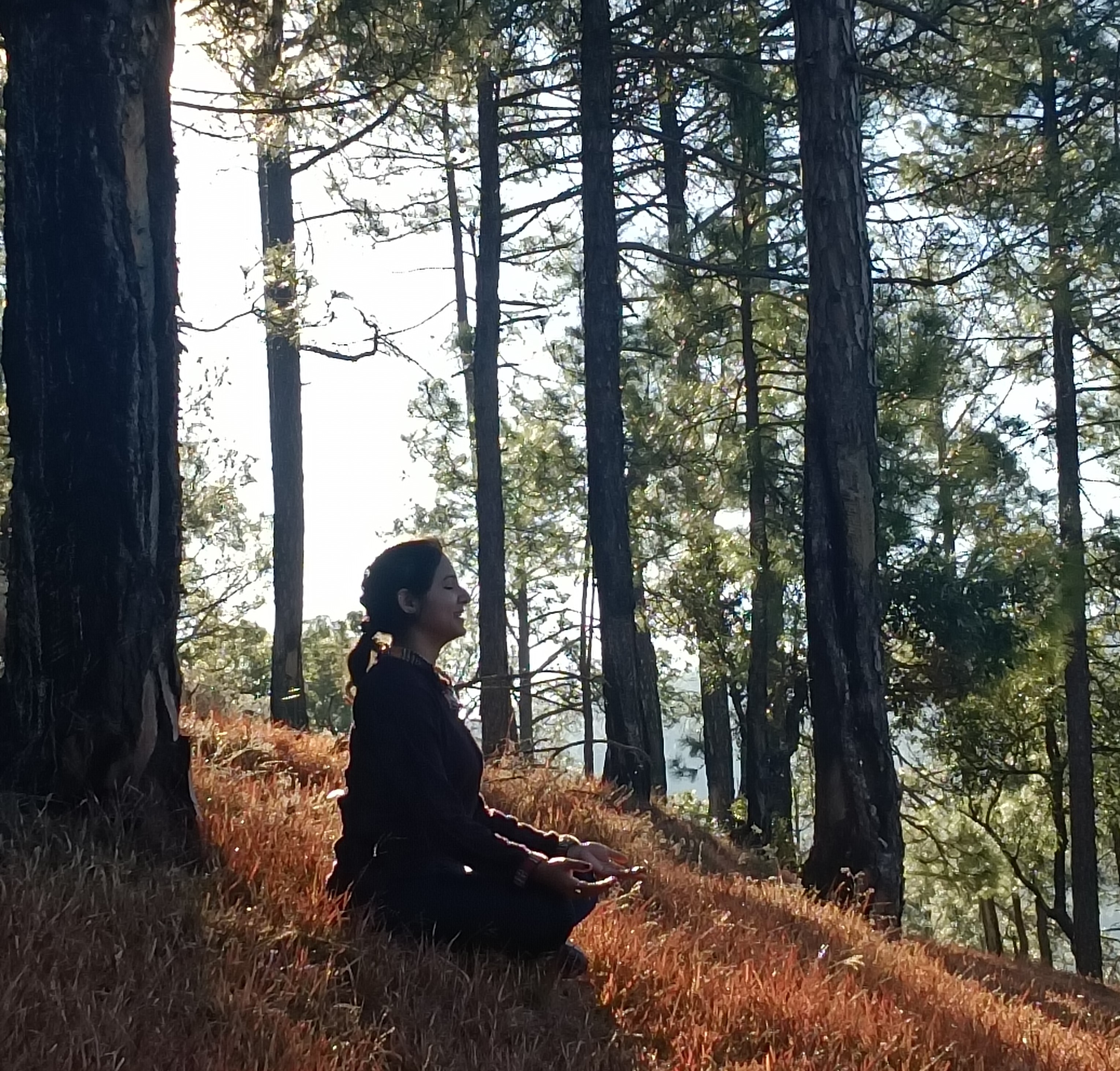 Indian woman practicing yoga in Gurgaon - Evayog online yoga classes