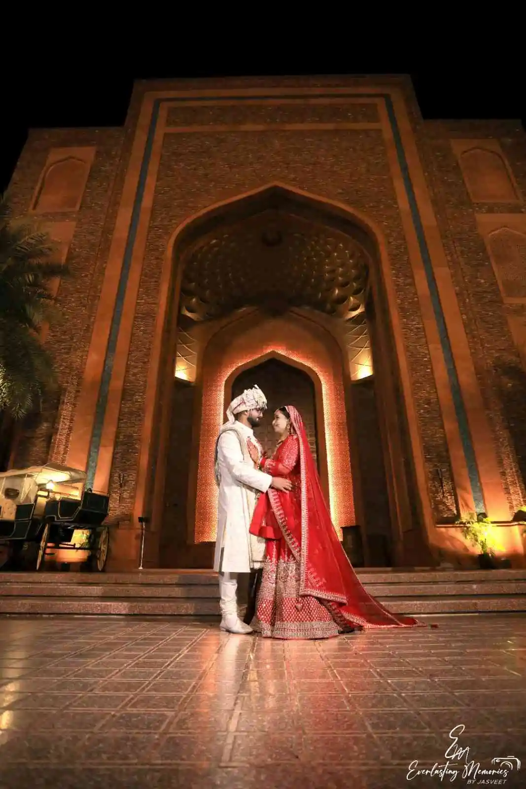 Couple at Night with Carriage