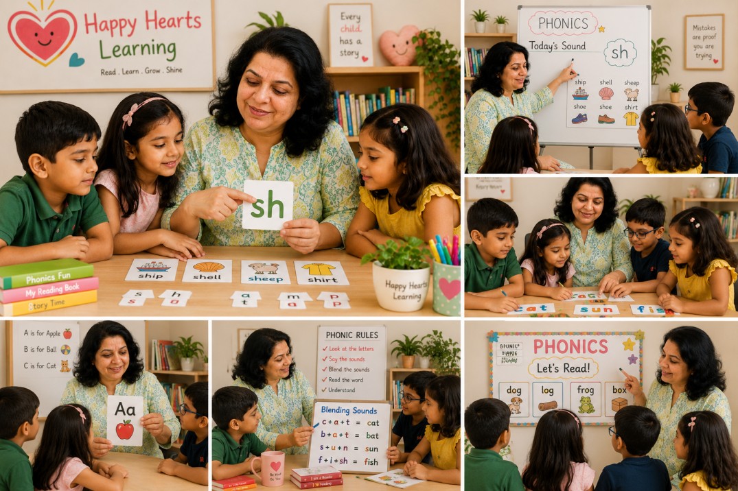 Happy Hearts Learning - Interactive phonics and reading sessions for children