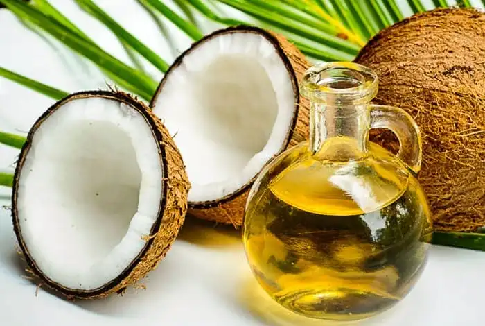 Pure cold pressed coconut oil jar from Organo Bharat, Gorakhpur