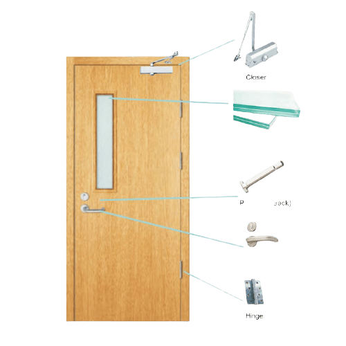 Wooden Fire Rated Doors Delhi - Premium fire resistant wooden doors