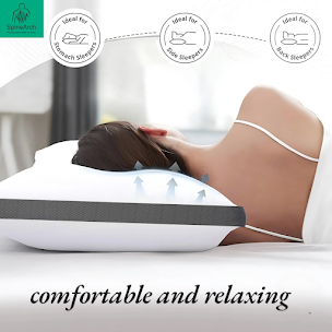 SpineArch Night Deep Sleeping Pillow Queen Size