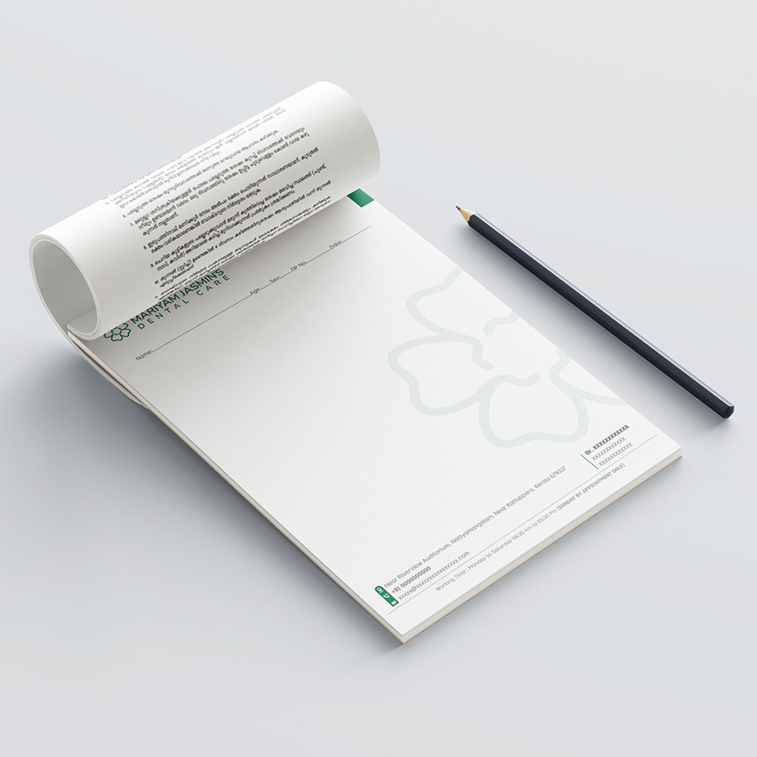 Branded doctor prescription pad printing for clinics in Ahmedabad