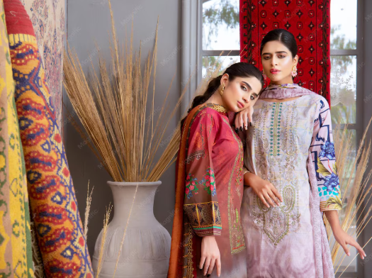 Dress materials with custom fit and personalised styling options at FEAT boutique, Khanyan