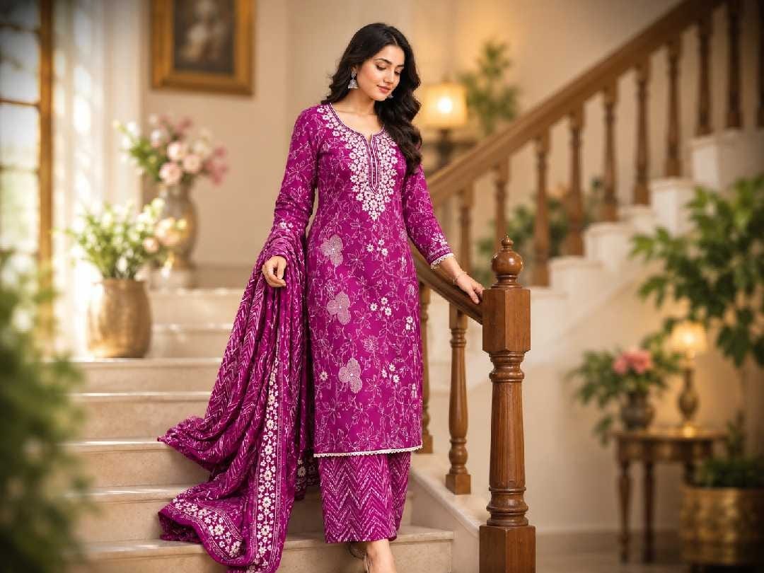 Elegant Indian woman wearing a FEAT designer kurti — best ladies wear in Hooghly