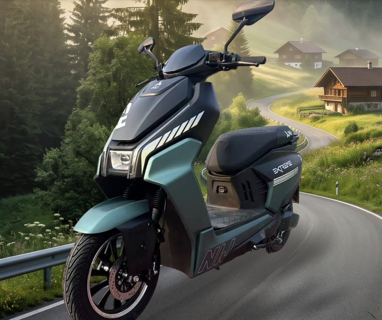 Astrid Lite pearl white long range electric scooter Seoni